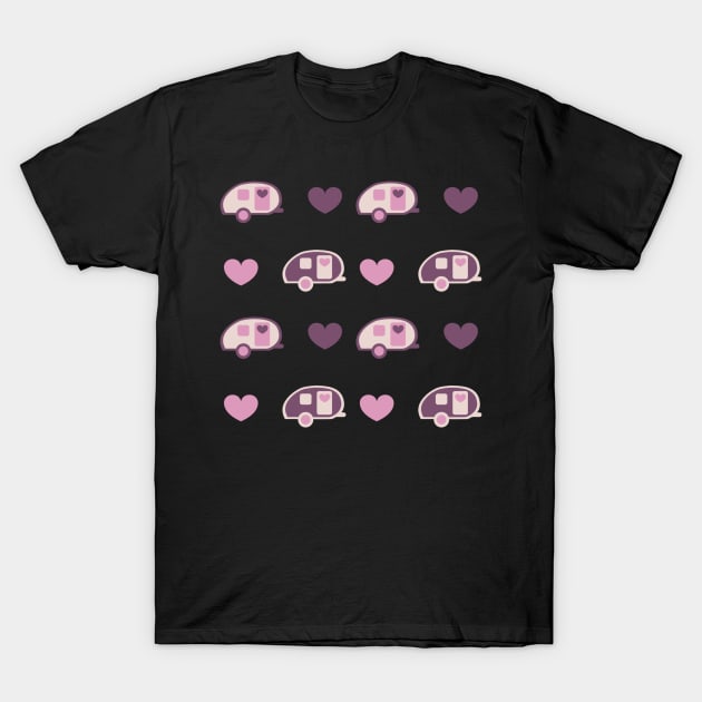 Teardrop Trailer Pink T-Shirt by UnderwaterSky